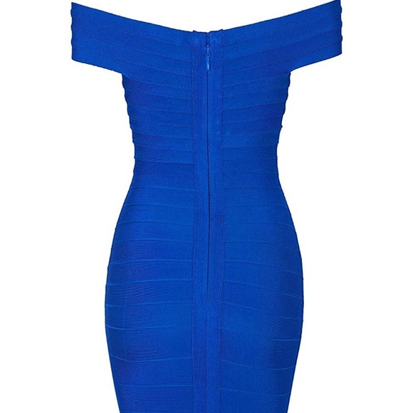 BLUE Girls Night Out Bandage Dress *NWT* - Picture 4 of 6